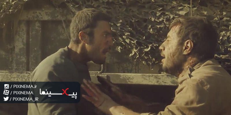فیلم سینمایی تنگه ابوقریب ، وقتی حسن (امیر جدیدی) را موج افجار می‌گیرد